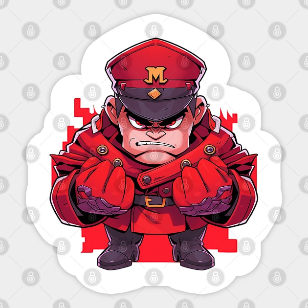 m bison Sticker by skatermoment